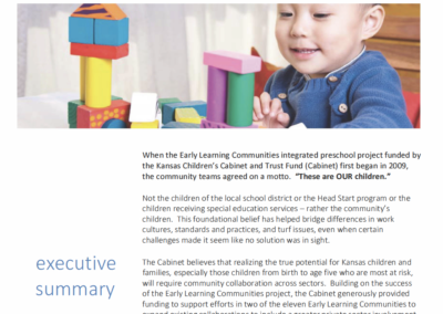 Case Studies in Expanding Early Childhood PPP in Kansas